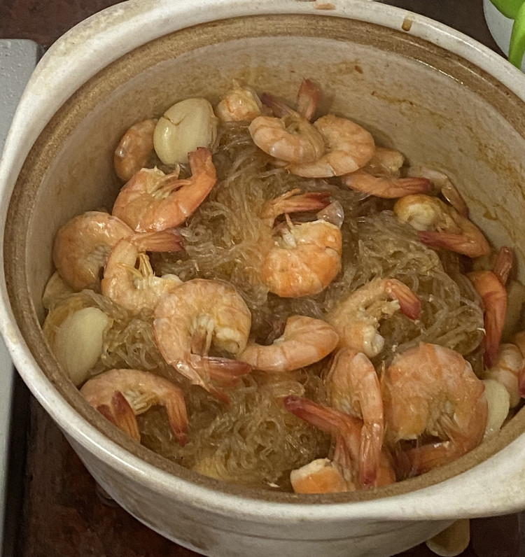 粉丝虾煲的做法