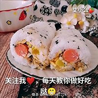 #美食视频挑战赛# 早餐快手饭卷的做法图解8