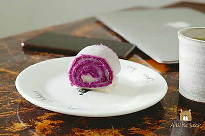 不孤独的小食--软糯香甜紫薯卷
