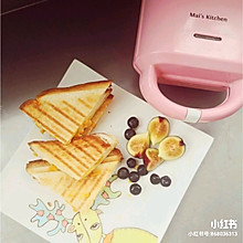 芒果爆浆三明治#麦子厨房#麦子厨房早餐机