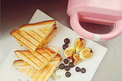 芒果爆浆三明治麦子厨房早餐机