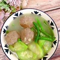 #夏日鲜味轻享健康#丝瓜肉丸汤的做法图解10
