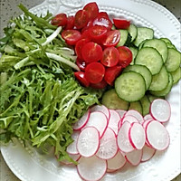 低卡瘦身清新蔬菜沙拉的做法图解2