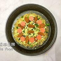 香菇肥牛泡面披萨的做法图解8