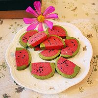 夏日清凉—草莓味儿西瓜曲奇#新鲜新关系#的做法图解10