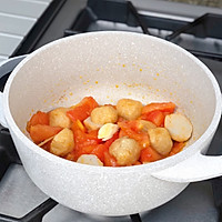 花菜鱼丸汤的做法图解3