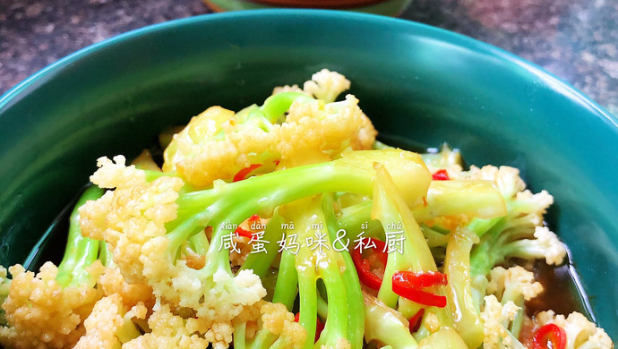 素炒有机花菜｜一块五毛钱买来的快乐~真香