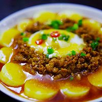 #福气年夜菜#玉子花开之肉沫蒸玉子豆腐蛋的做法图解14