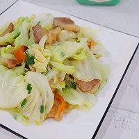 五花肉炒包菜的做法图解11