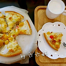 爱心早餐-懒人版水果披萨