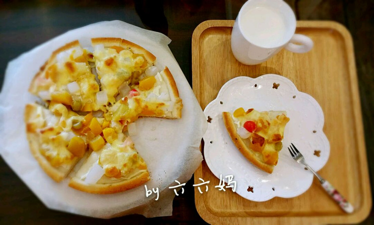 爱心早餐-懒人版水果披萨的做法