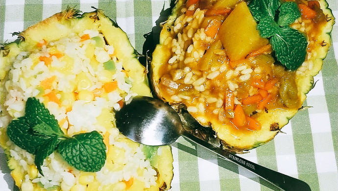 【宿舍小锅系列】菠萝饭❤咖喱土豆饭