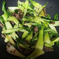 牛肉青菜炒面的做法图解5