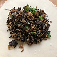 肉沫梅干菜虾皮麦饼的做法图解6