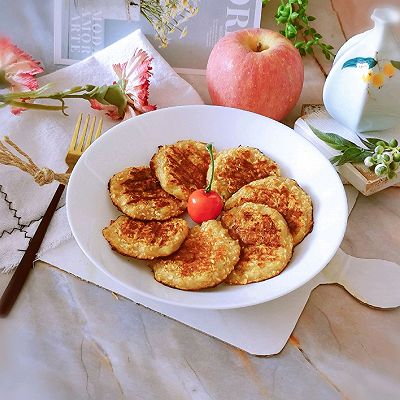 苹果麦片早餐饼