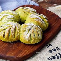 抹茶麻薯软欧#有颜值的实力派#的做法图解20