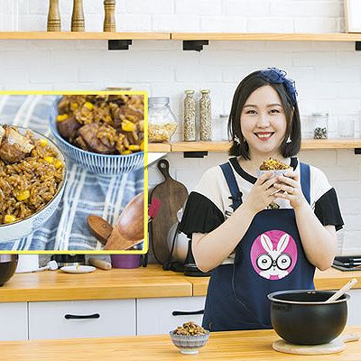 电饭煲料理王牌排骨焖饭！