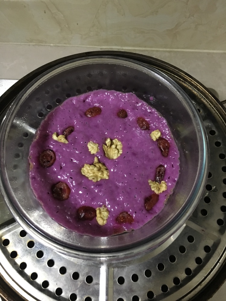 紫薯发糕的做法图解5