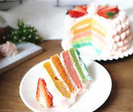 豆果5周年#彩虹蛋糕#的做法