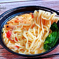 #春季食材大比拼#海鲜辛拉面的做法图解9