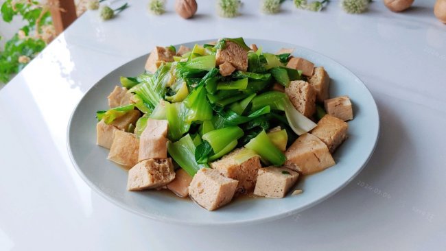 葱酱蚝油菜豆腐的做法