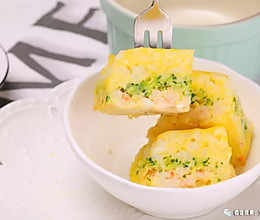 虾仁米饭蒸糕 宝宝辅食食谱的做法