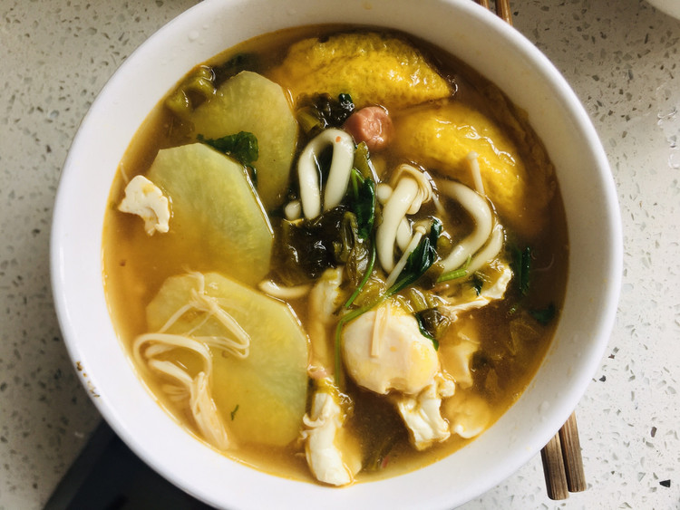 酸菜土豆粉的做法