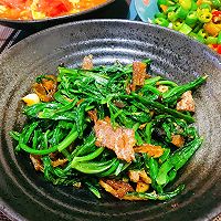 #LG御见美好食光#复刻“豆豉鲮鱼油麦菜”的做法图解10