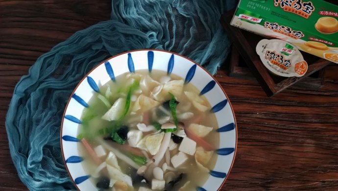 鲜掉眉毛的❤️菌菇豆腐羹