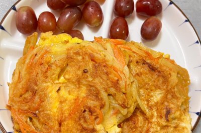 土豆丝鸡蛋饼