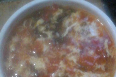 西红柿紫菜鸡蛋汤