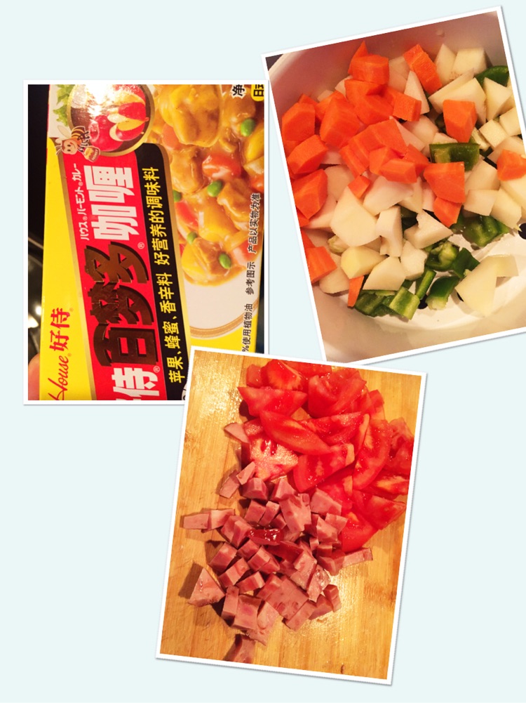 #儿童简易晚餐#在家也能吃上美味咖喱饭的做法图解1