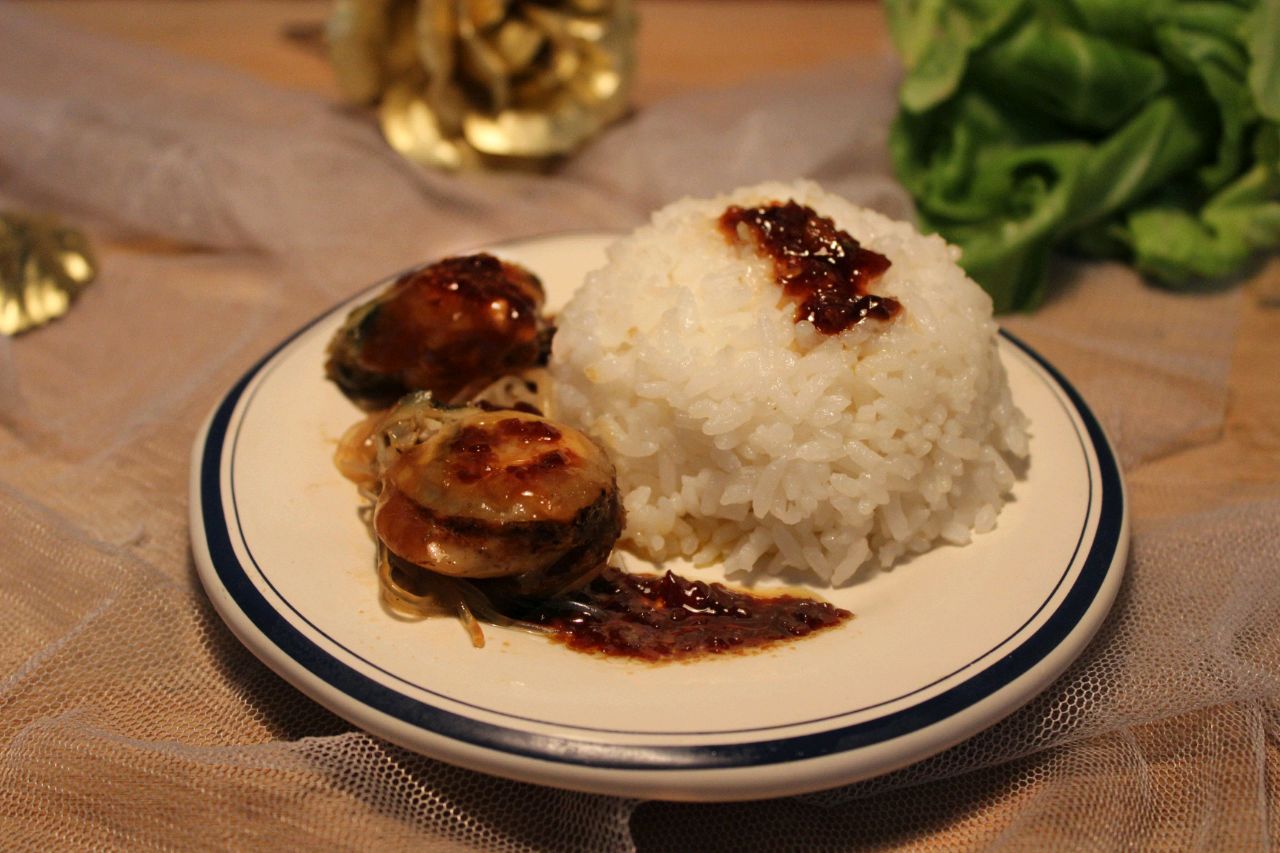 Delicious scallop rice