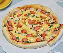 #浪漫七夕 共度“食”光#快手又美味的香肠芝士披萨的做法