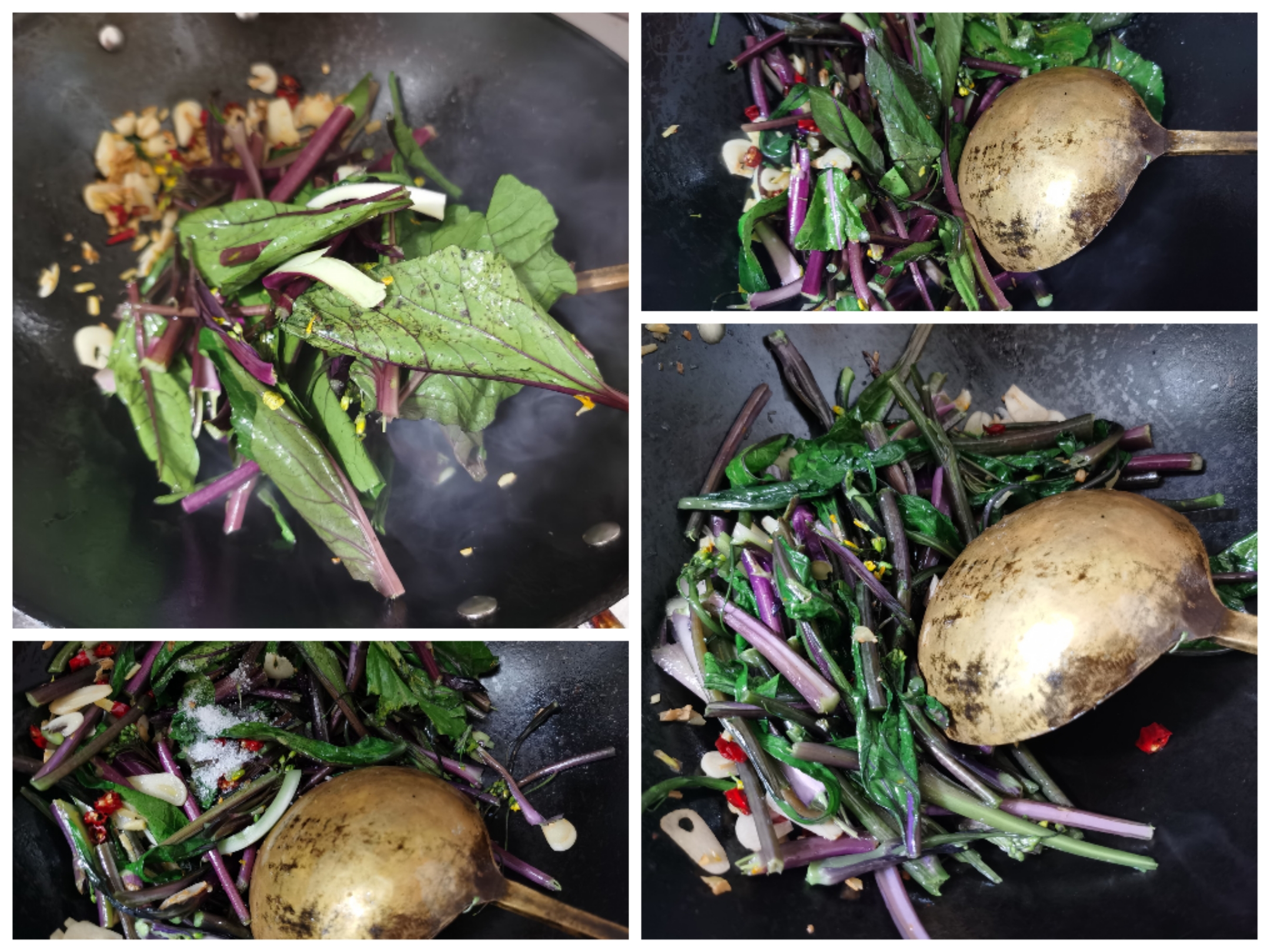 清炒红菜苔怎么做_清炒红菜苔的做法_豆果美食
