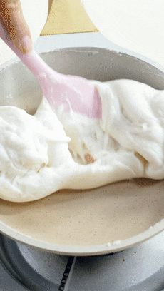 牛乳麻薯【宝宝辅食】的做法图解3