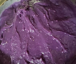 #一学就会快手菜#紫薯芋泥馅的做法