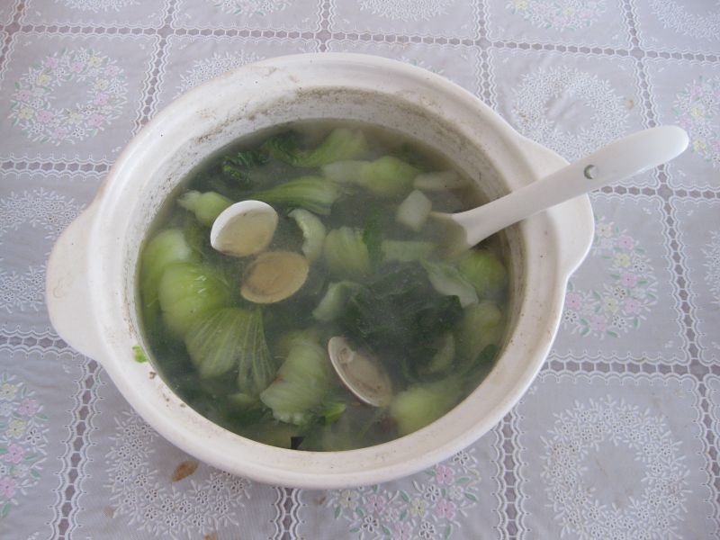 小油菜蛤蜊煲