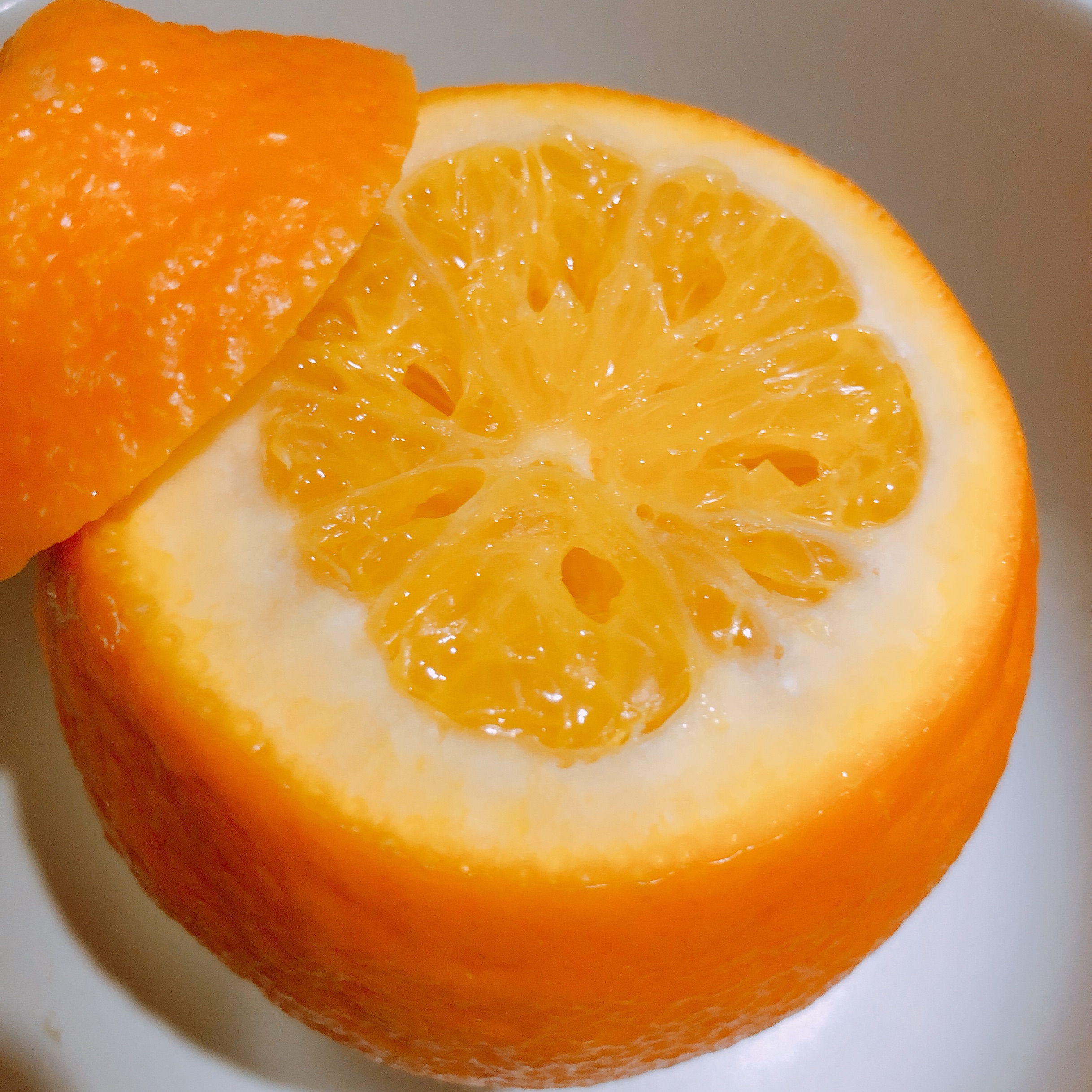 Steamed orange with salt to stop cough