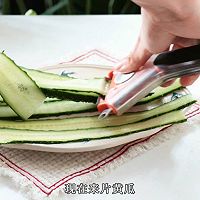 #包个粽子过端午#加拿大北极虾芒果黄瓜卷的做法图解3
