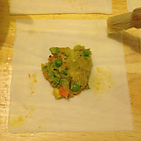 印度名吃-咖喱角Samosa,好吃又简单的三角形春卷的做法图解3