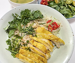 越南干拌鸡肉河粉的做法