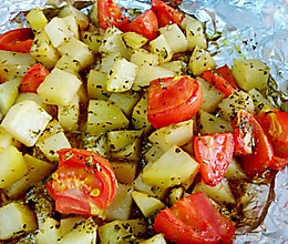 烤土豆番茄沙拉的做法