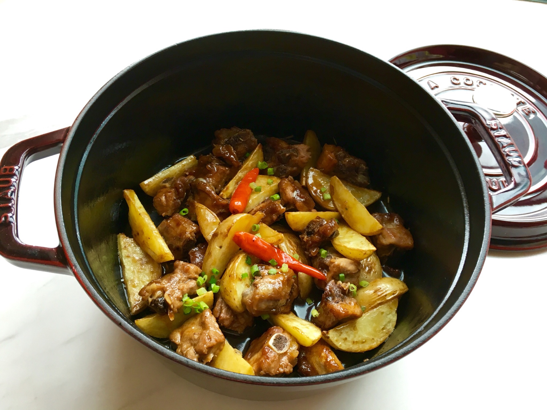 红烧土豆排骨的做法图解15