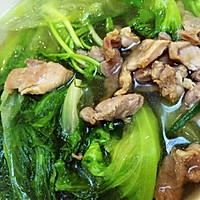 青菜瘦肉汤的做法图解3