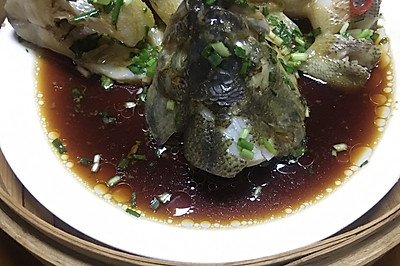清蒸开屏鲈鱼