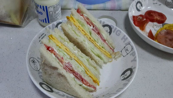 超简易三明治居家自制无负担