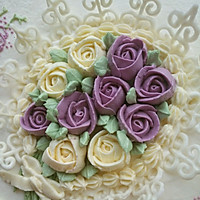 裱花蛋糕 巧克力蕾丝――花的礼赞的做法图解2