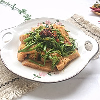 香辣面筋龙须菜的做法图解9