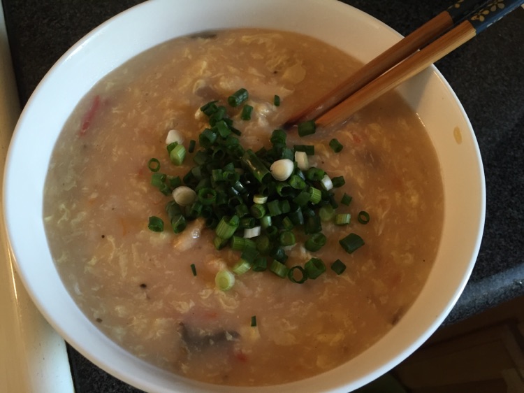 番茄蔬菜拌汤...... 留学狗感冒想家之食